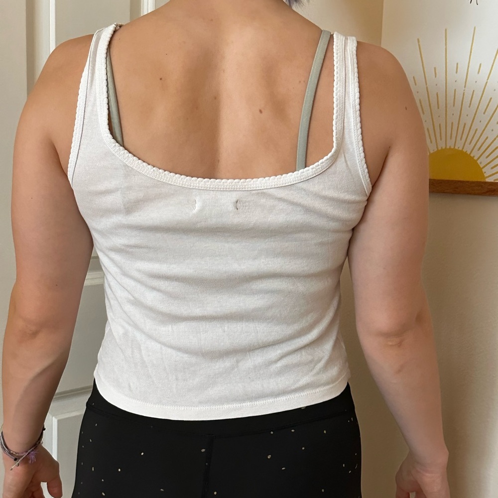 Wild Fable Crop Top Tank- White - Picture 4 of 4